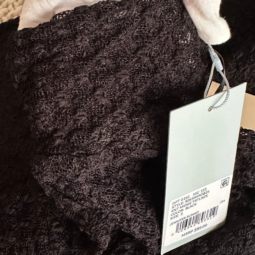 Antonio Melani Sheer Soft Stretch Long-Sleeve Top Size S -Layering Essential - Picture 5 of 10